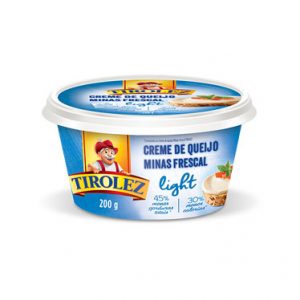 CREME DE QUEIJO MINAS FRESCAL LIGHT TIROLEZ 200g